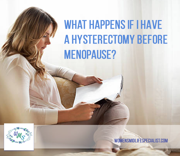 What Happens if I have a Hysterectomy  BEFORE Menopause?