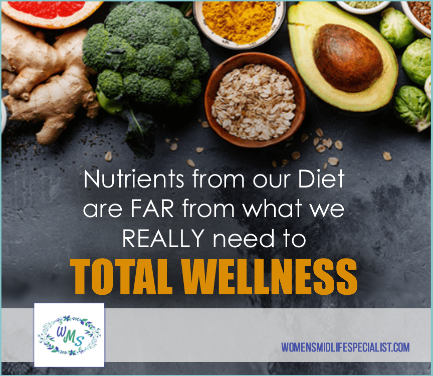 Nutrients from our Diet are far from what we Really need for Optimal Health!