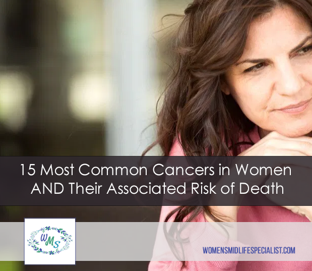 15 Most Common Cancers in Women AND Their Associated Risk of Death