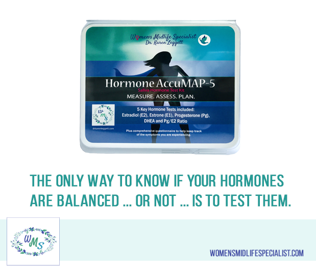 The Only Way to Know if Your Hormones are Balanced ... or NOT ... is to TEST them.