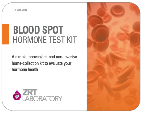Test Kit - Female Blood Spot Profile One - 8 Tests: Estrone (E1), Estradiol (E2), Estriol (E3), Progesterone (Pg), Pg/E2 Ratio, Testosterone (T), SHBG, DHEA-S (DS), Cortisol (C)