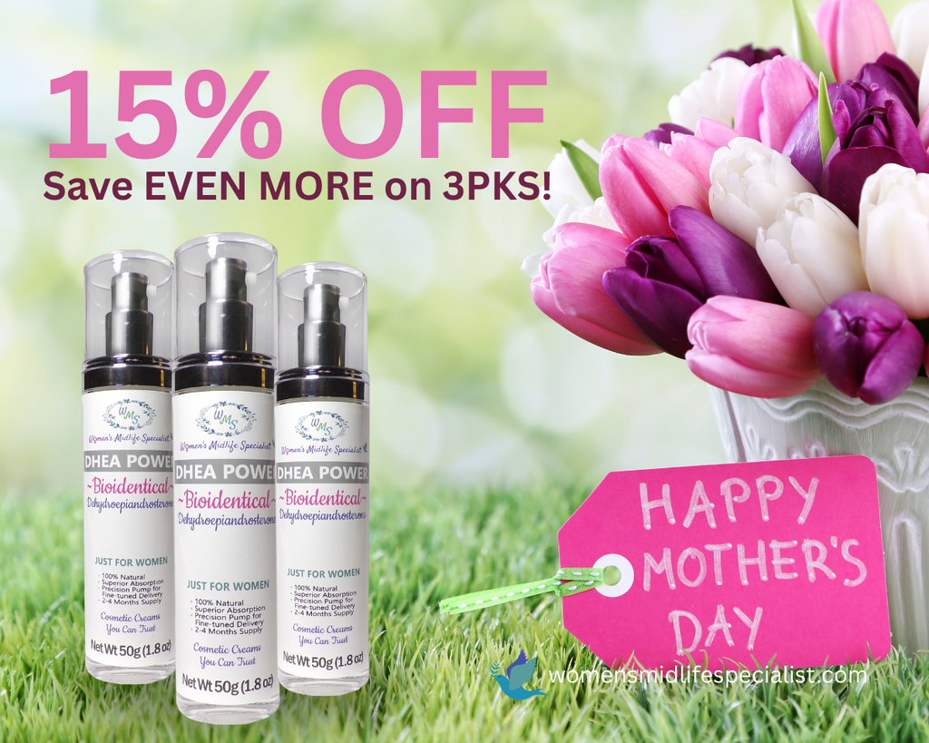DHEA POWER 3-Pack - DHEA USP in an All Natural Cream (Save $35.50 on 3-Pack) - 200 Pumps Per Bottle!