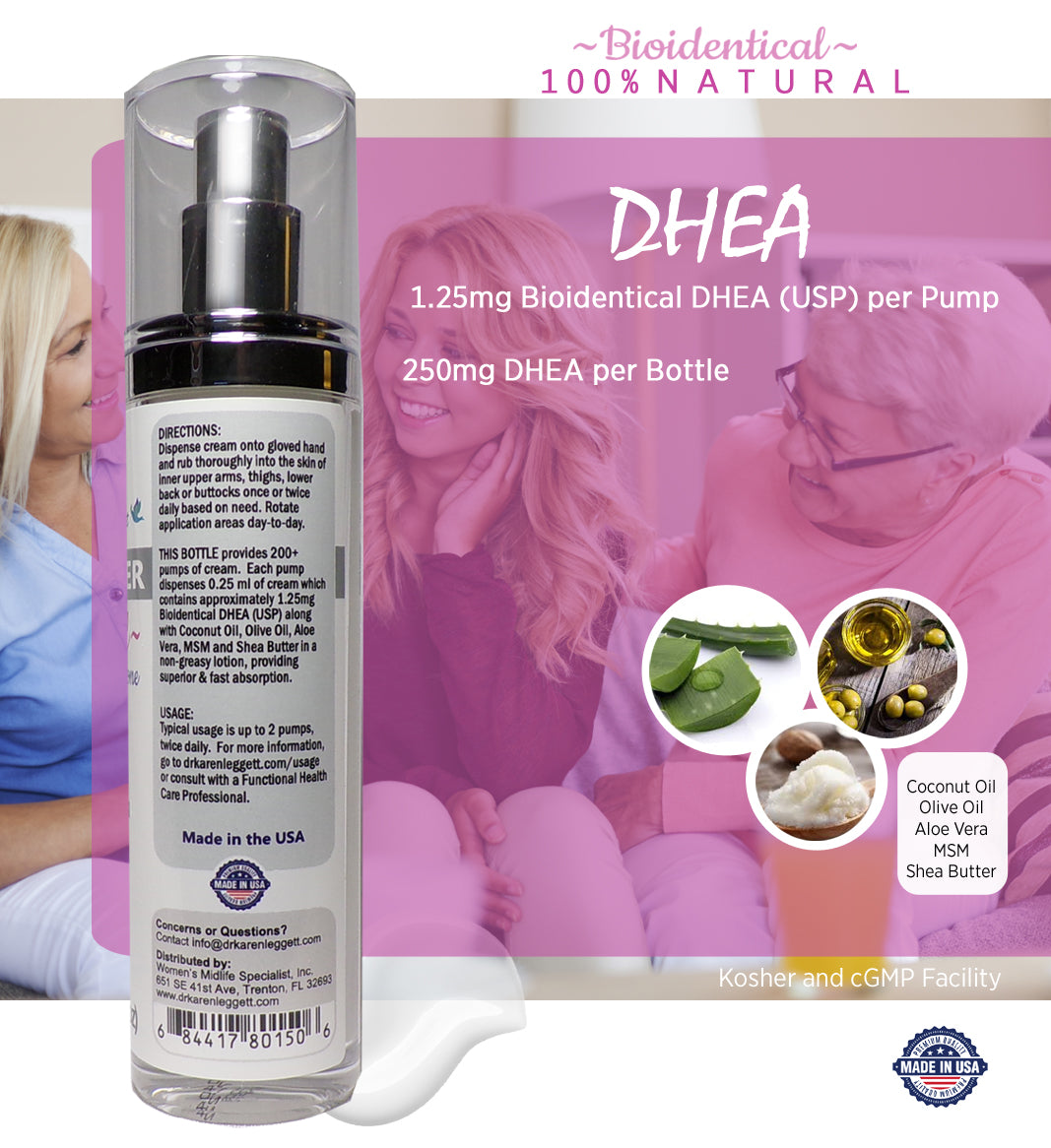 DHEA POWER - DHEA USP in an All Natural Cream - 200 Pumps Per Bottle ...
